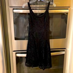 Iris - size small black lace tank dress